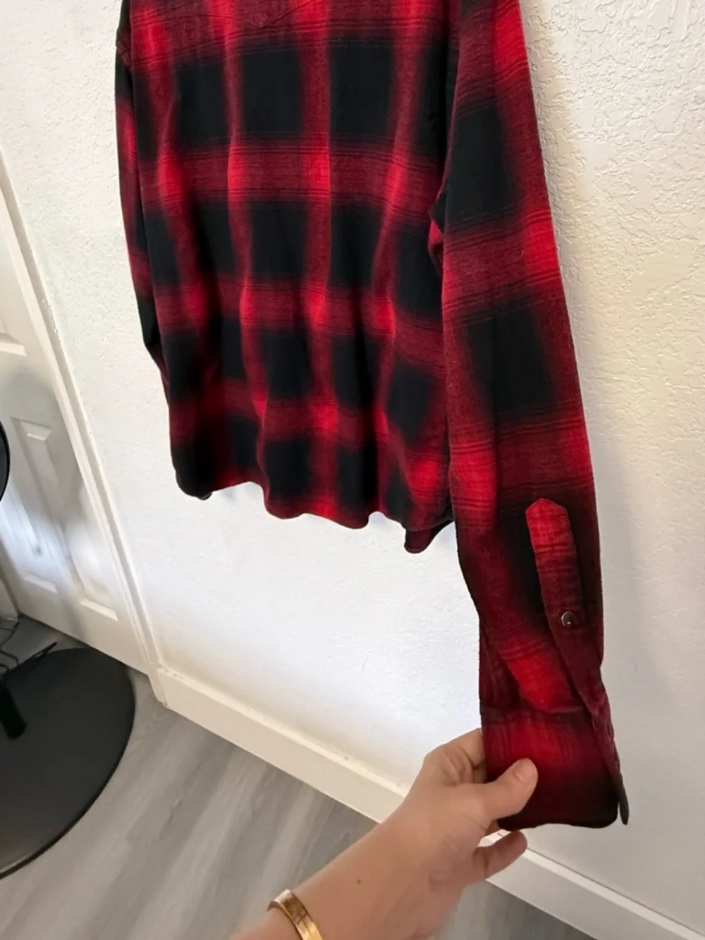 Rare Vintage Polo Ralph Lauren Shadow Plaid Western Flannel Shirt - Size L